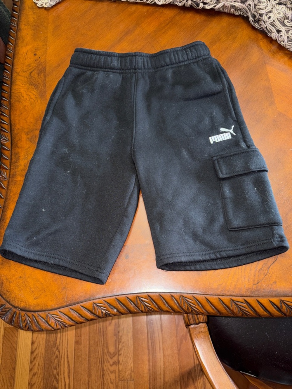 Puma Black  Cargo Shorts with Side Pocket
